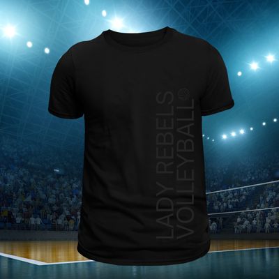 Monochromatic- Unisex Lady Rebels Volleyball T-Shirt