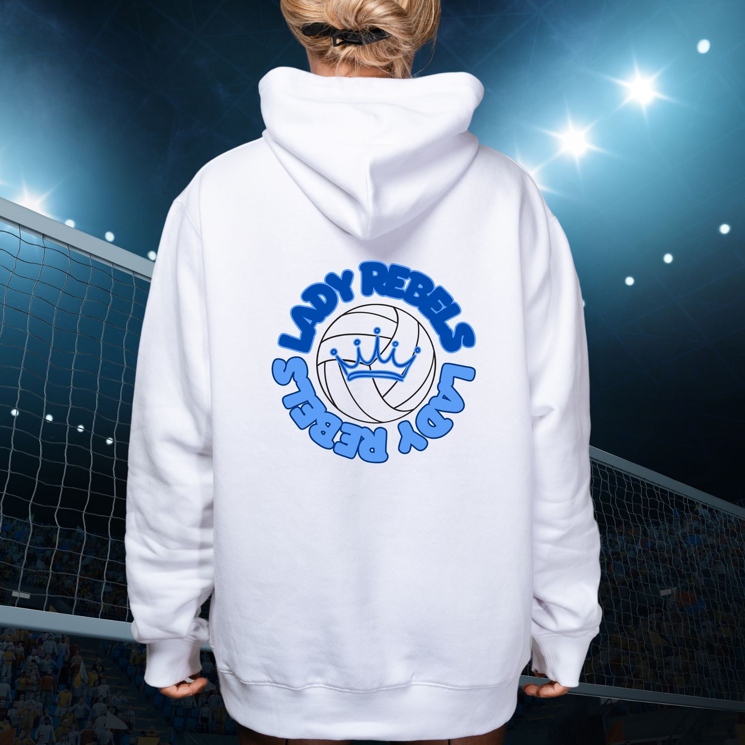 Lady Fox Circle- LR Volleyball Unisex 10 oz Heavyweight Pullover Hoodie