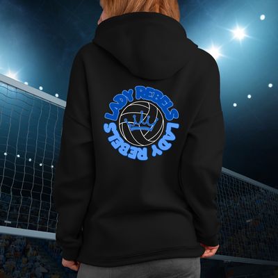 Lady Fox Circle- LR Volleyball Unisex 10 oz Heavyweight Pullover Hoodie