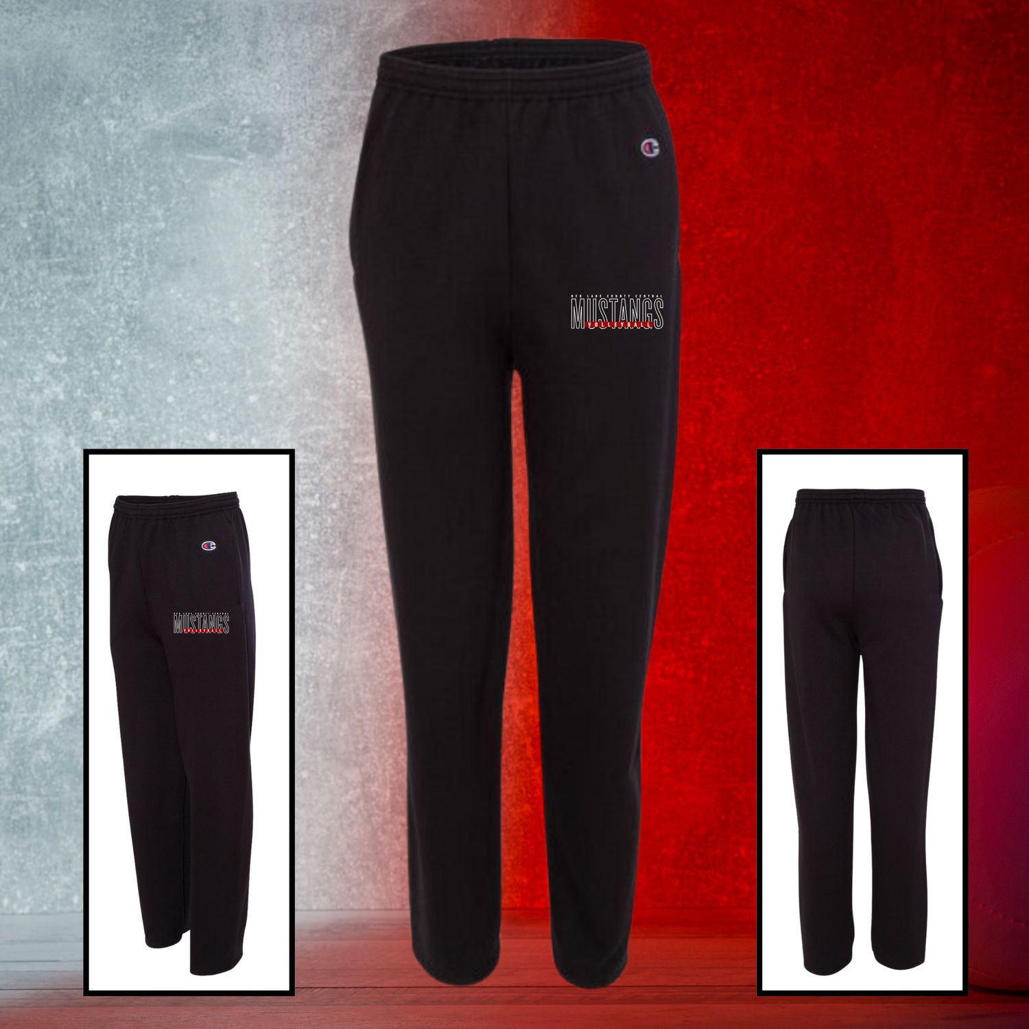 Champions Men's Powerblend Open - Bottom Sweatpants with Pockets-1