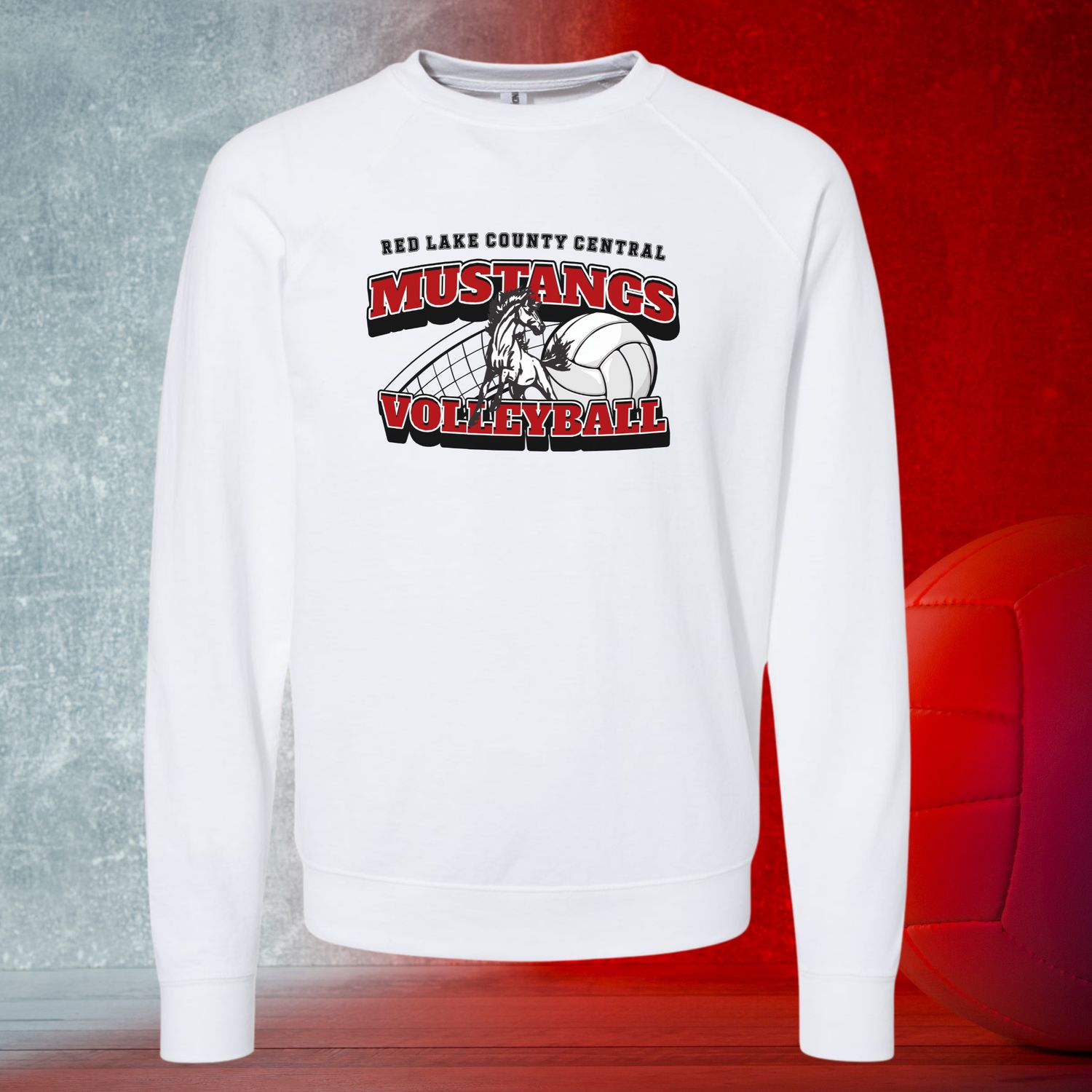 RLCC VB - Unisex Lightweight Loopback Terry Crewneck Sweatshirt - 1