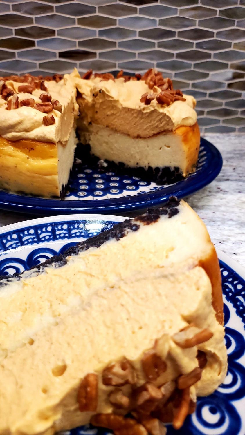 pumpkin pecan cheesecake