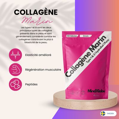 Collagène Marin | hydrolisé | 120 gélules | 90% de protéine