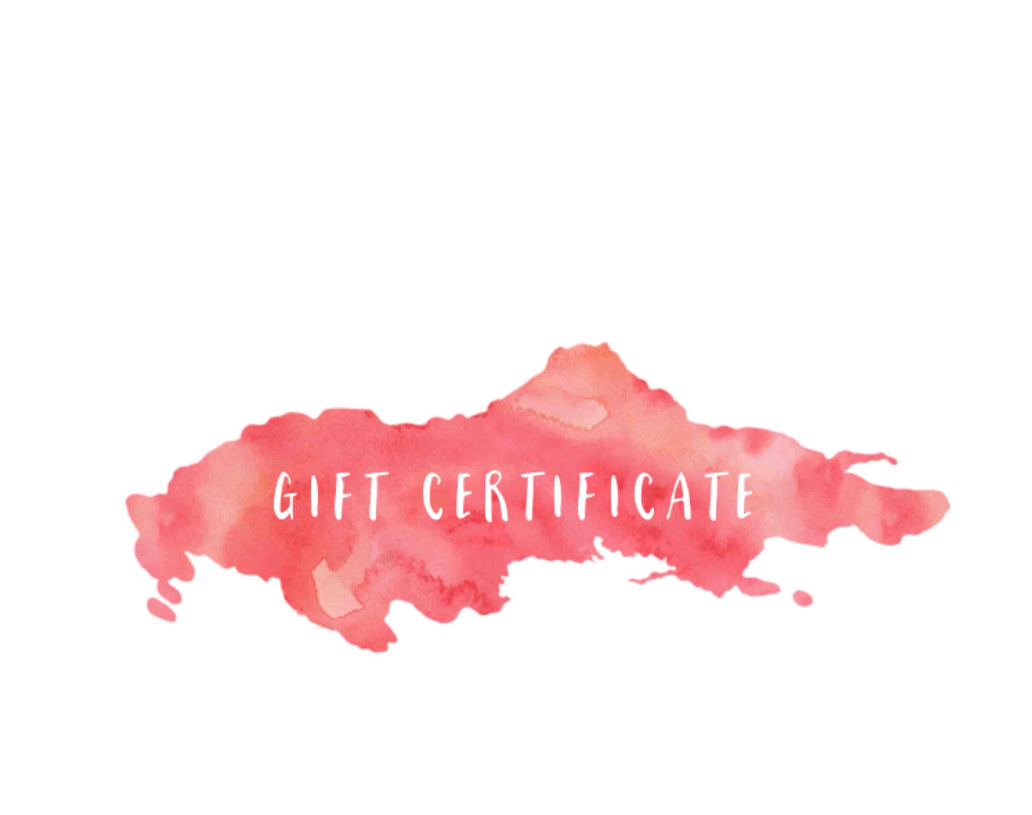 Custom Painting Gift Certificate