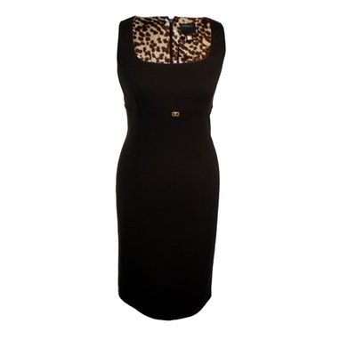 CLASS ROBERTO CAVALLI Dress With Animal Print Detail