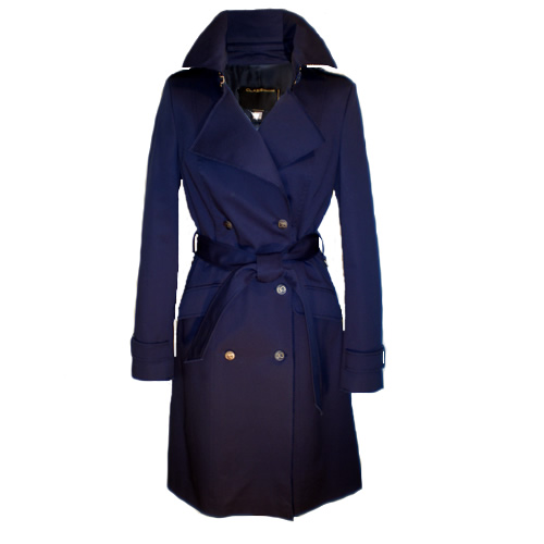 CLASS ROBERTO CAVALLI Navy Trench