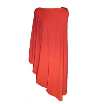 CLASS ROBERTO CAVALLI Coral Tunic Dress With Jewel Detail