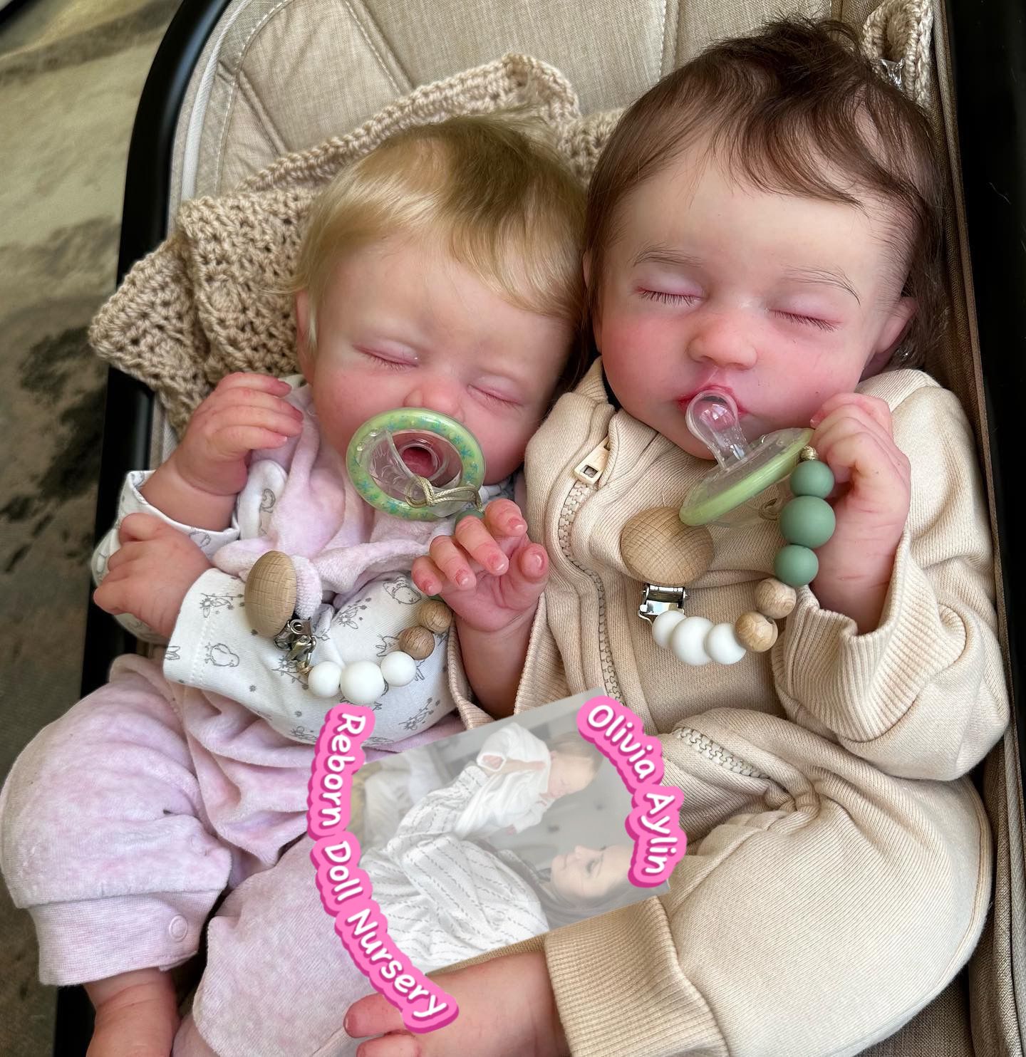 Twin Silicone Reborn Baby Dolls – Full Body Silicone Set