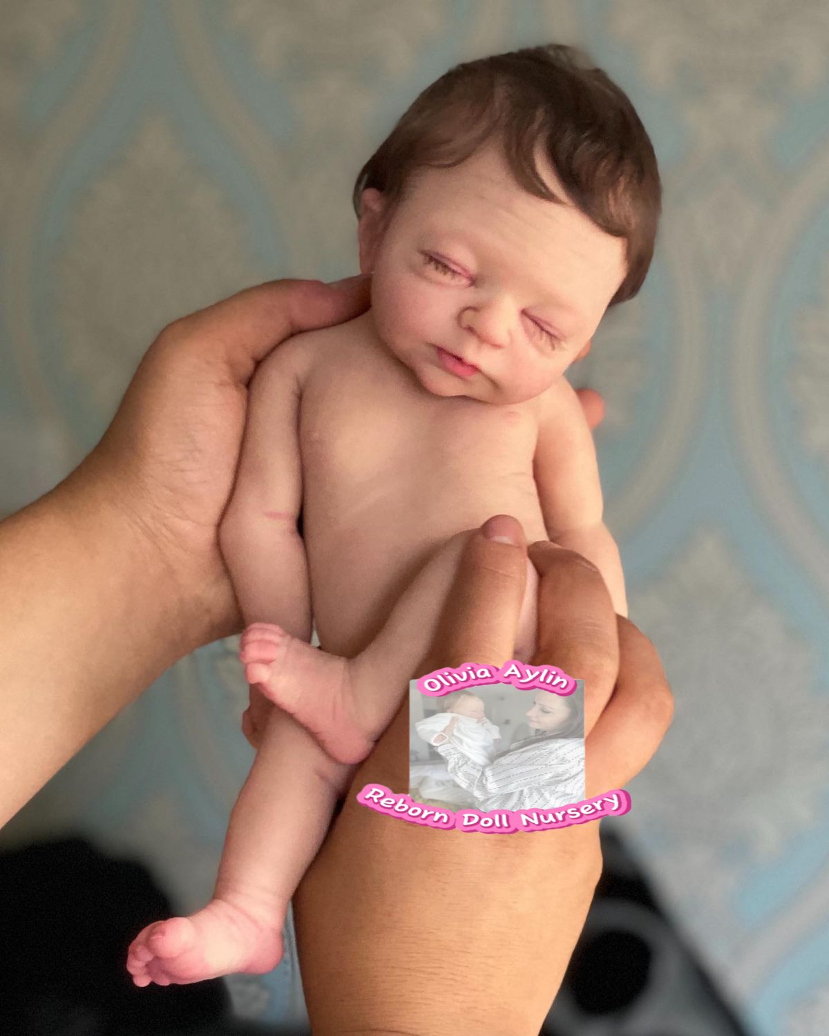 Amelia full body silicone reborn baby girl doll 9 lbs