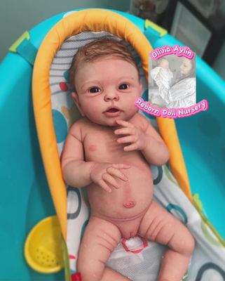 Shirley full body silicone reborn baby girl doll 6lbs