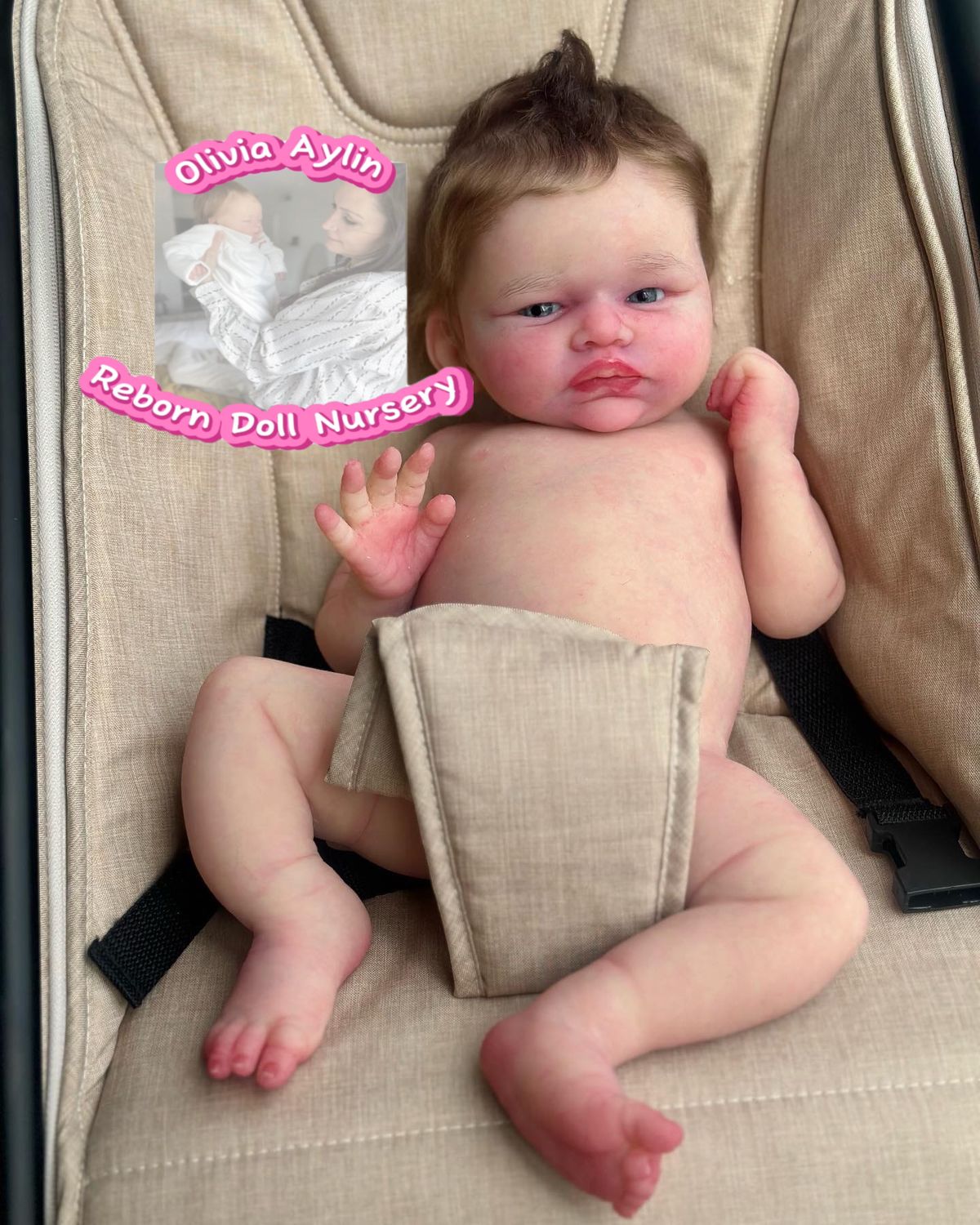 Esther full body silicone reborn baby girl doll 8 lbs