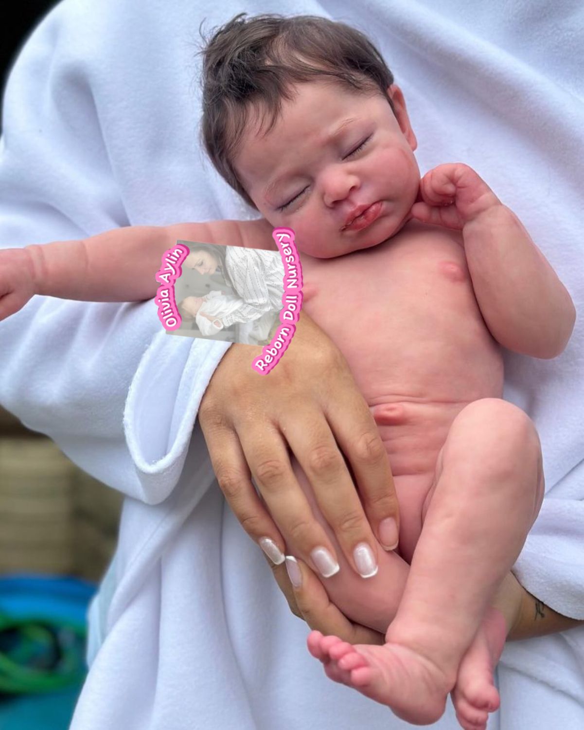 Chanel full body silicone reborn baby girl doll 9 lbs
