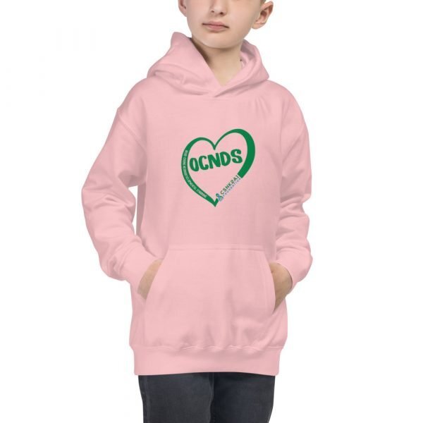 Grey Heart Kids Hoodie