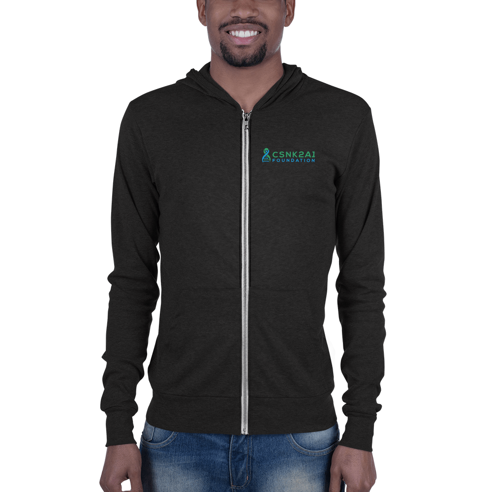 CSNK2A1 Foundation Unisex Lightweight Zipped Hoodie