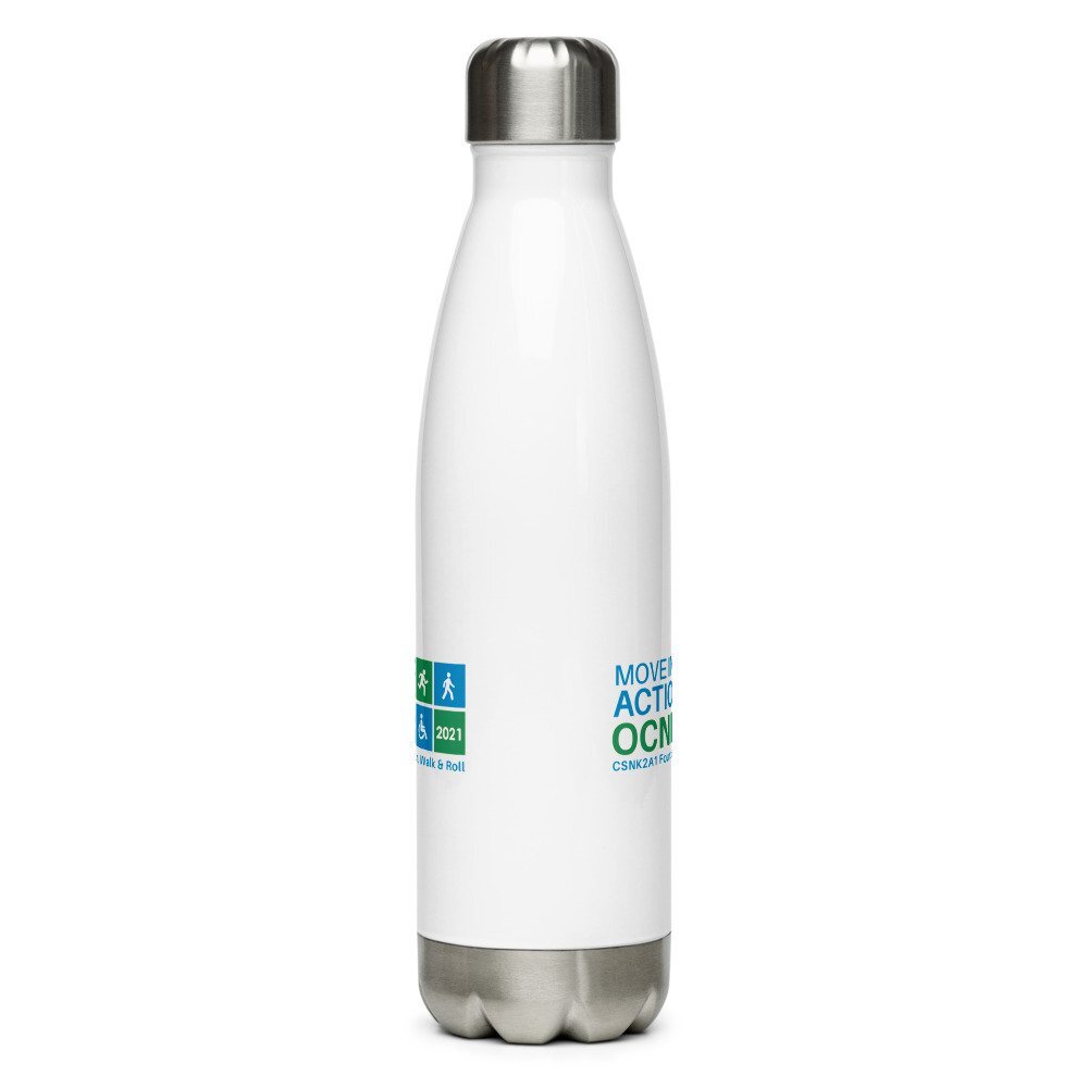 Move into Action Fun Run, Walk, & Roll Stainless Steel Water Bottle