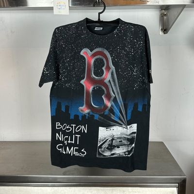 1993 Boston Red Sox Night Games AOP MLB single stitch Large T-shirt