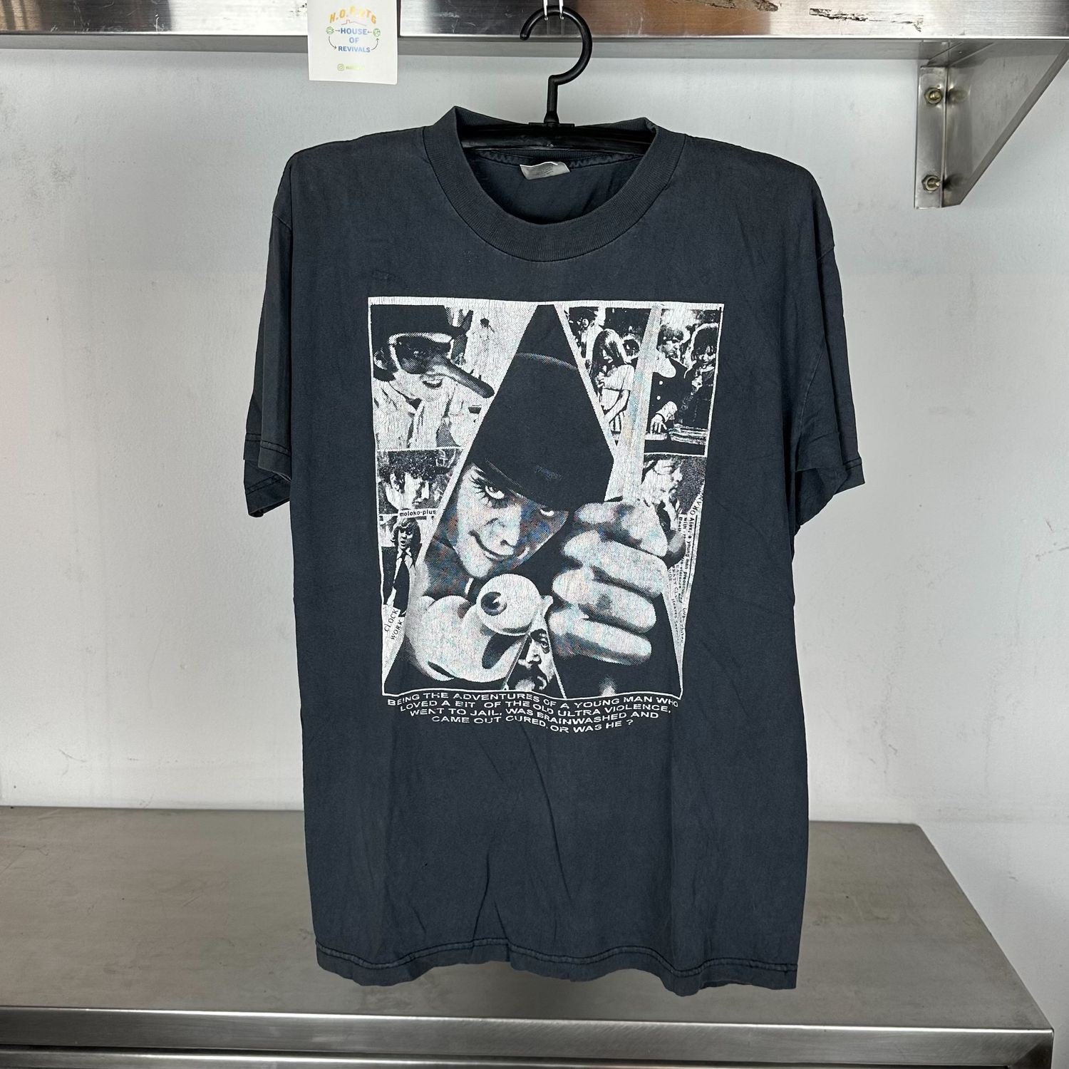 90s Clockwork Orange Stanley Kubrick Movie Murina Large Faded T-shirt