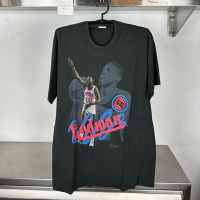 1990 Dennis Rodman Detroit Pistons NBA XL Salem Sportswear T-shirt