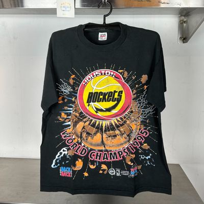1995 Houston Rockets World Champions Explosion NBA single stitch XL T-shirt