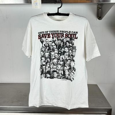 1992 One of these People can save your Soul Religion Large single stitch T-shirt