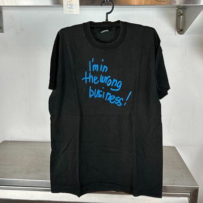 1987 AC Reed I’m in the Wrong Business Blues Music single stitch XL Black T-shirt