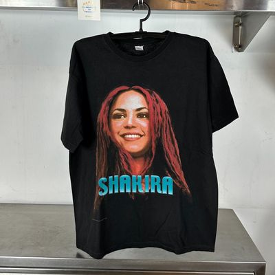 2000 Shakira Anfibio Tour Concert Big Face XL Black T-shirt