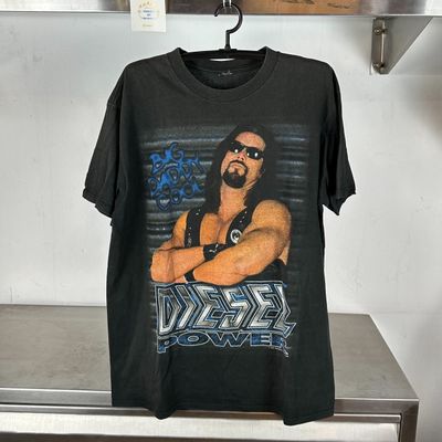 1995 Kevin Nash Diesel Power Big Daddy Cool WWF WWE Wrestling XL Black T-shirt