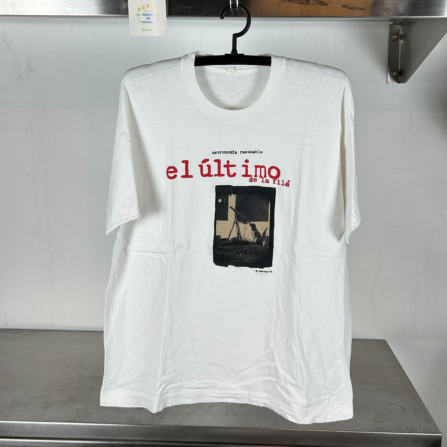 1993 El Ultimo De La Fila Astronomia Razonable Spanish Rock Band single stitch T-shirt