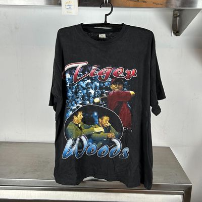 90s Tiger Woods The New Masters Champions Golf XL single stitch Rap T-shirt