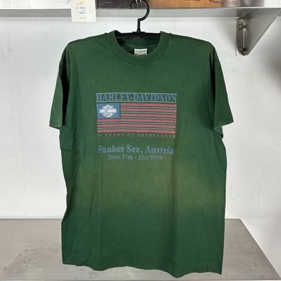 1998 Harley Davidson Motorcycle 15 Years of Excellence Austria Large single stitch T-shirt