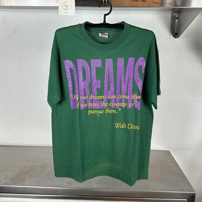 90s Walt Disney Dreams Quote Large single stitch T-shirt