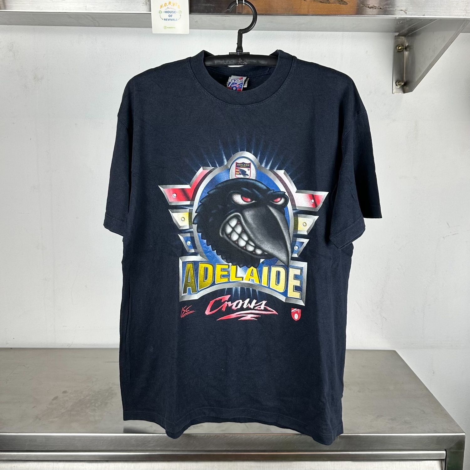 90s Adelaide Crows Australia Football AFL XL T-shirt