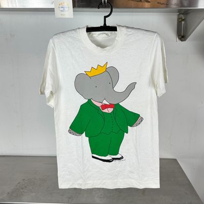 1988 Babar the Elephant Big Print single stitch T-shirt