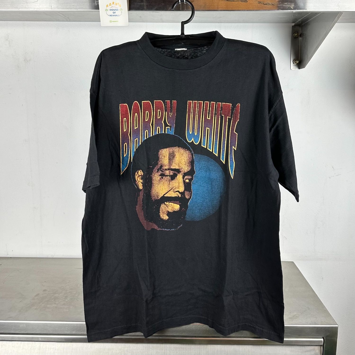 1995 Barry White Icon Tour Concert Promo XL Rap Style T-shirt