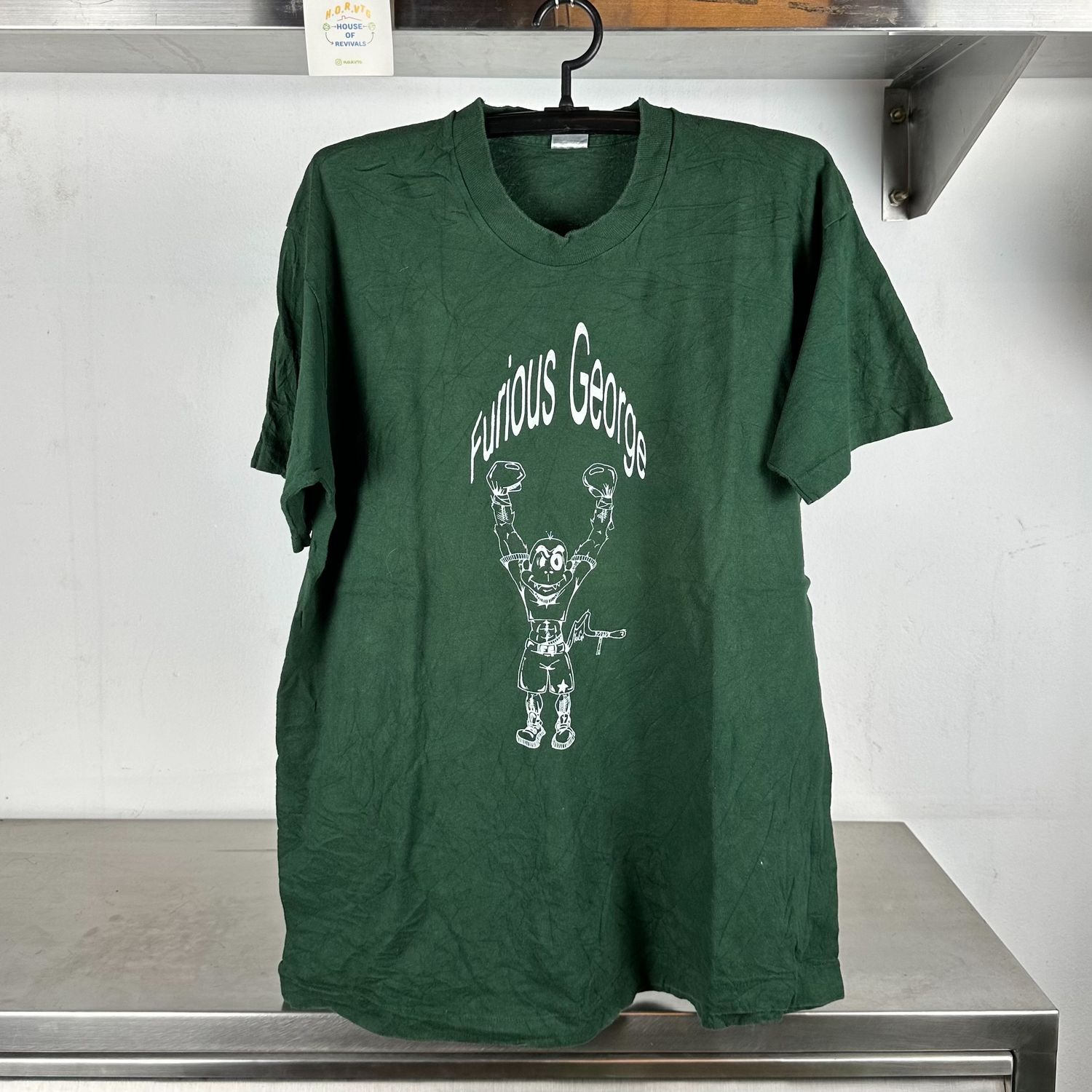 90s Furious George Boxing Monkey single stitch T-shirt