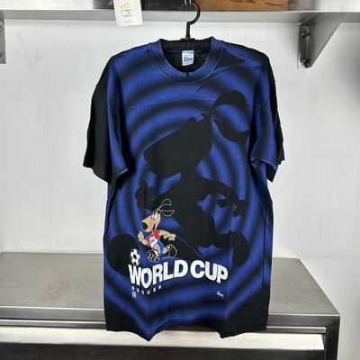 1994 USA FIFA World Cup Soccer Shadow AOP All Over Print single stitch T-shirt