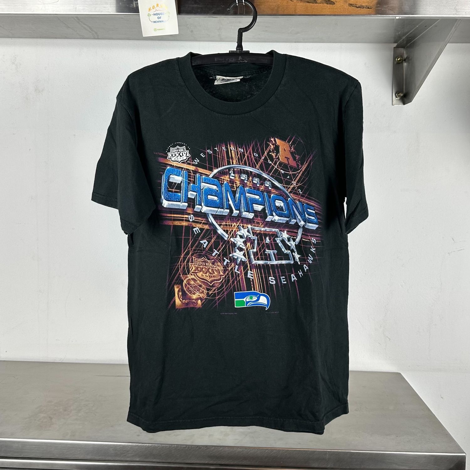1999 Seattle Seahawks Super Bowl Champions Football NFL T-shirt