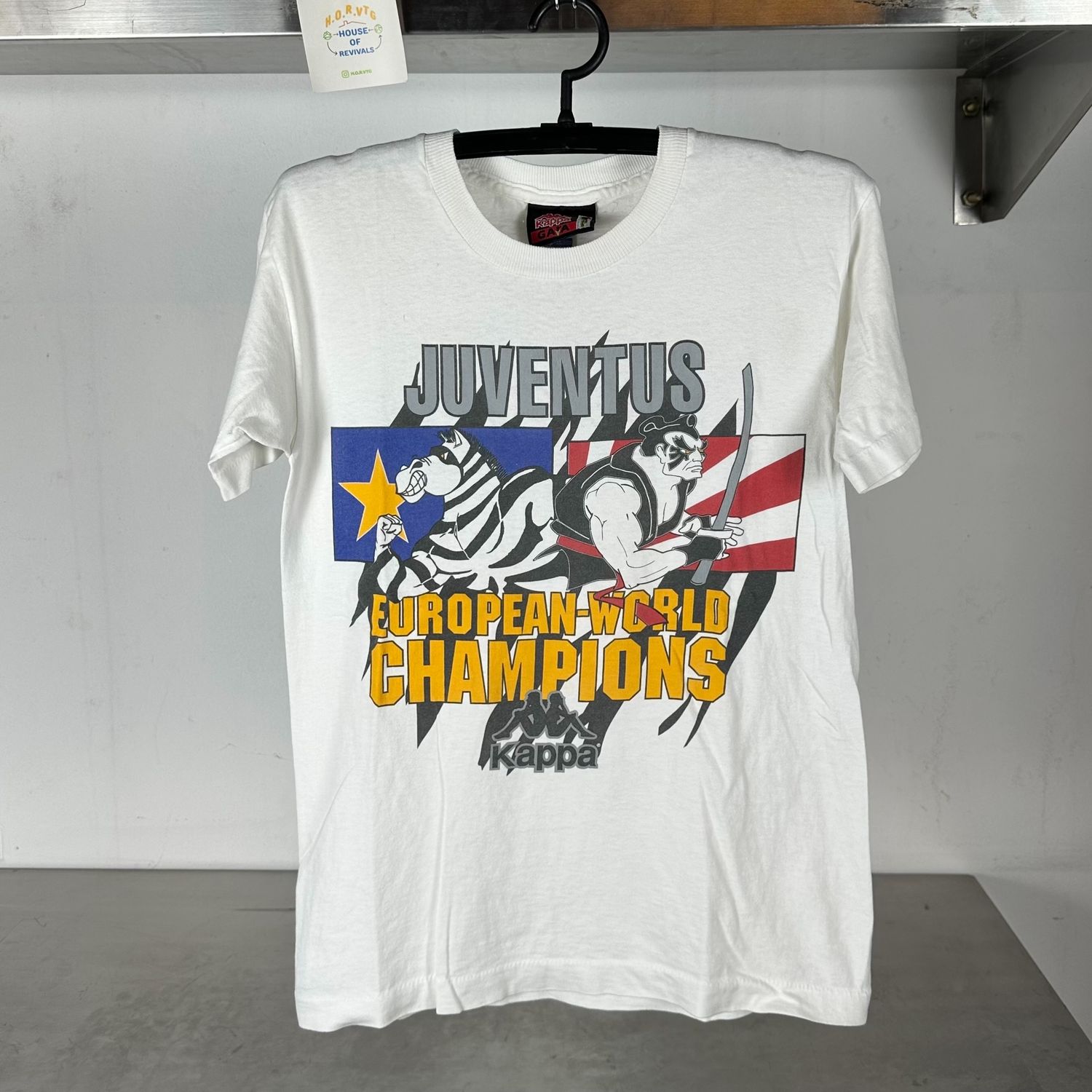1996 Kappa Juventus Soccer European World Champions single stitch T-shirt