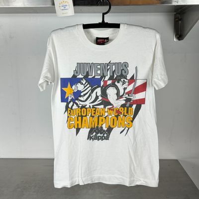 1996 Kappa Juventus Soccer European World Champions single stitch T-shirt