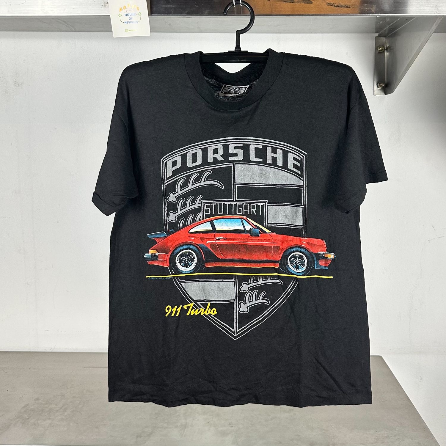 Porsche 911 Turbo Classic Car single stitch T-shirt