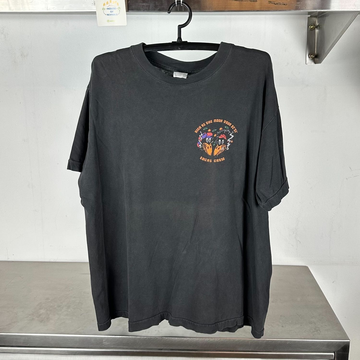1993 The Black Crowes High as the Moon Tour Rock Band Local Crew single stitch T-shirt