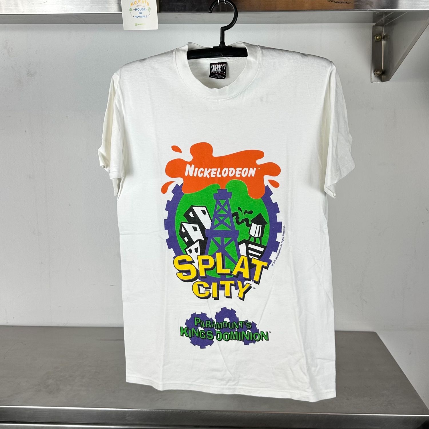 1995 Nickelodeon Splat City Paramount’s Kings Dominion Promo T-shirt