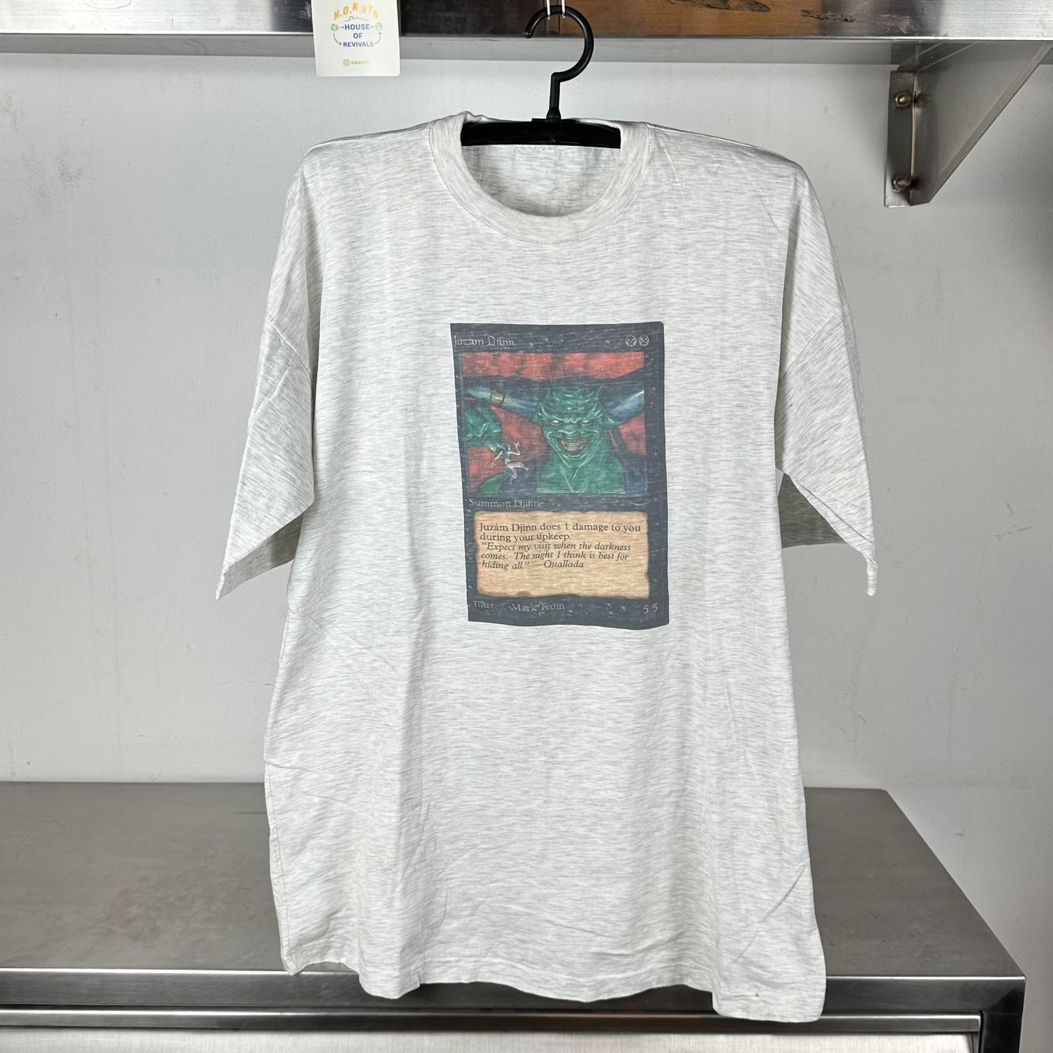 2000s Magic the Gathering Juzam Djinn Trading Card Promo T-shirt