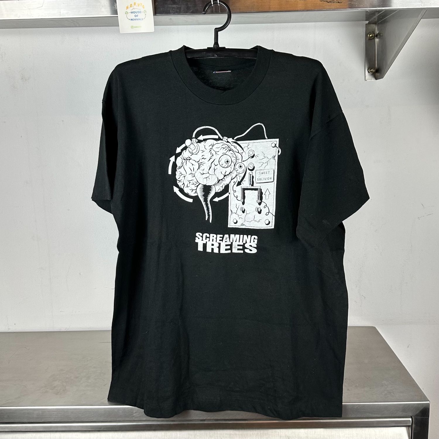 90s Screaming Trees Sweet Oblivion Rock Band Promo single stitch T-shirt