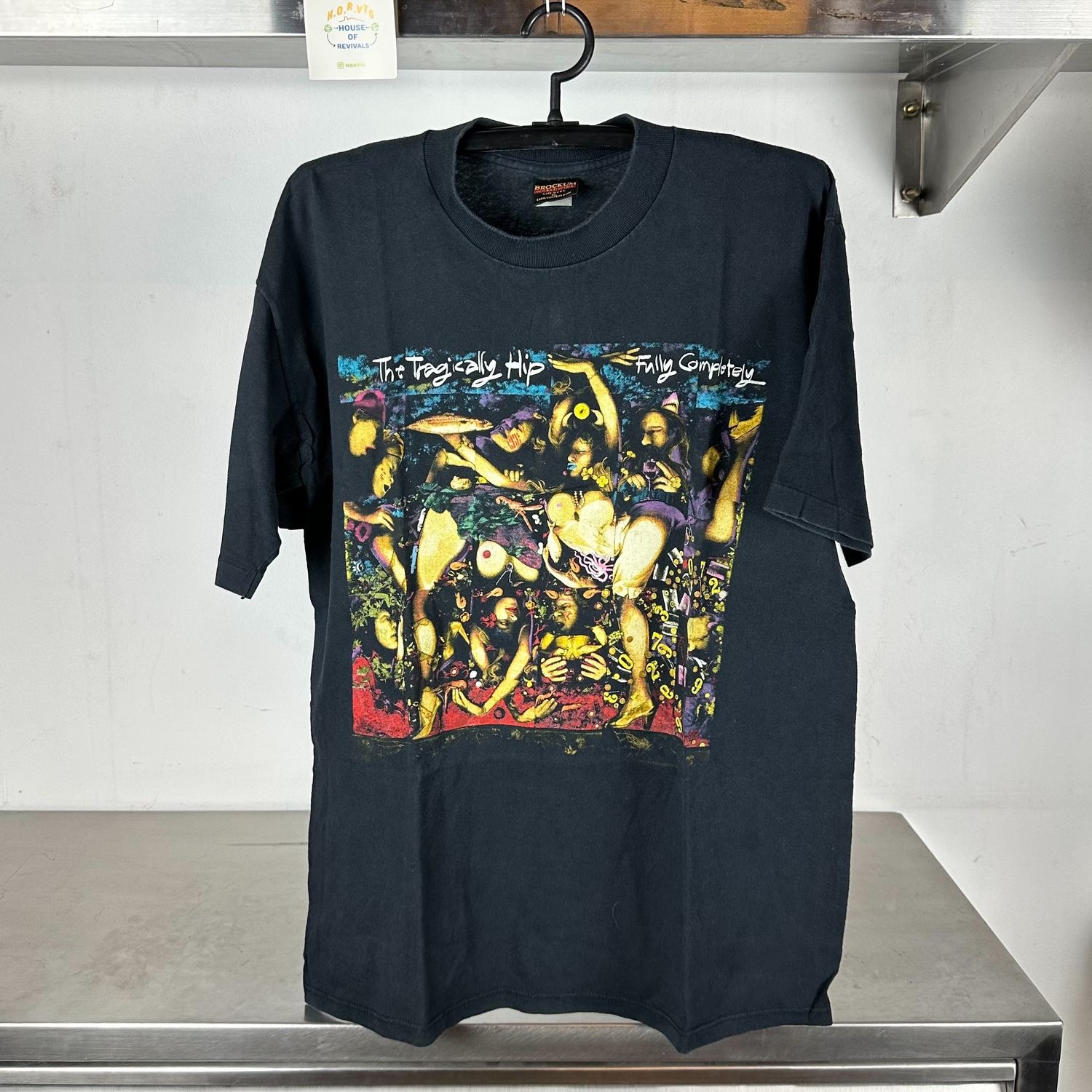 90s The Tragically Hip Fully Completely Rock Band Promo Brockum T-shirt