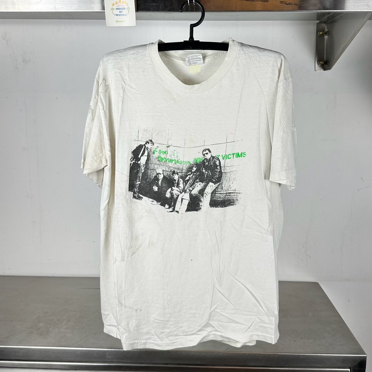 90s Food is Terrorism Innocent Victims single stitch T-shirt