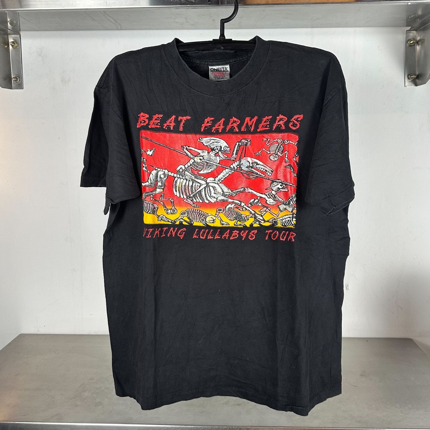1994 The Beat Farmers Viking Lullabys Rock Band Promo single stitch T-shirt