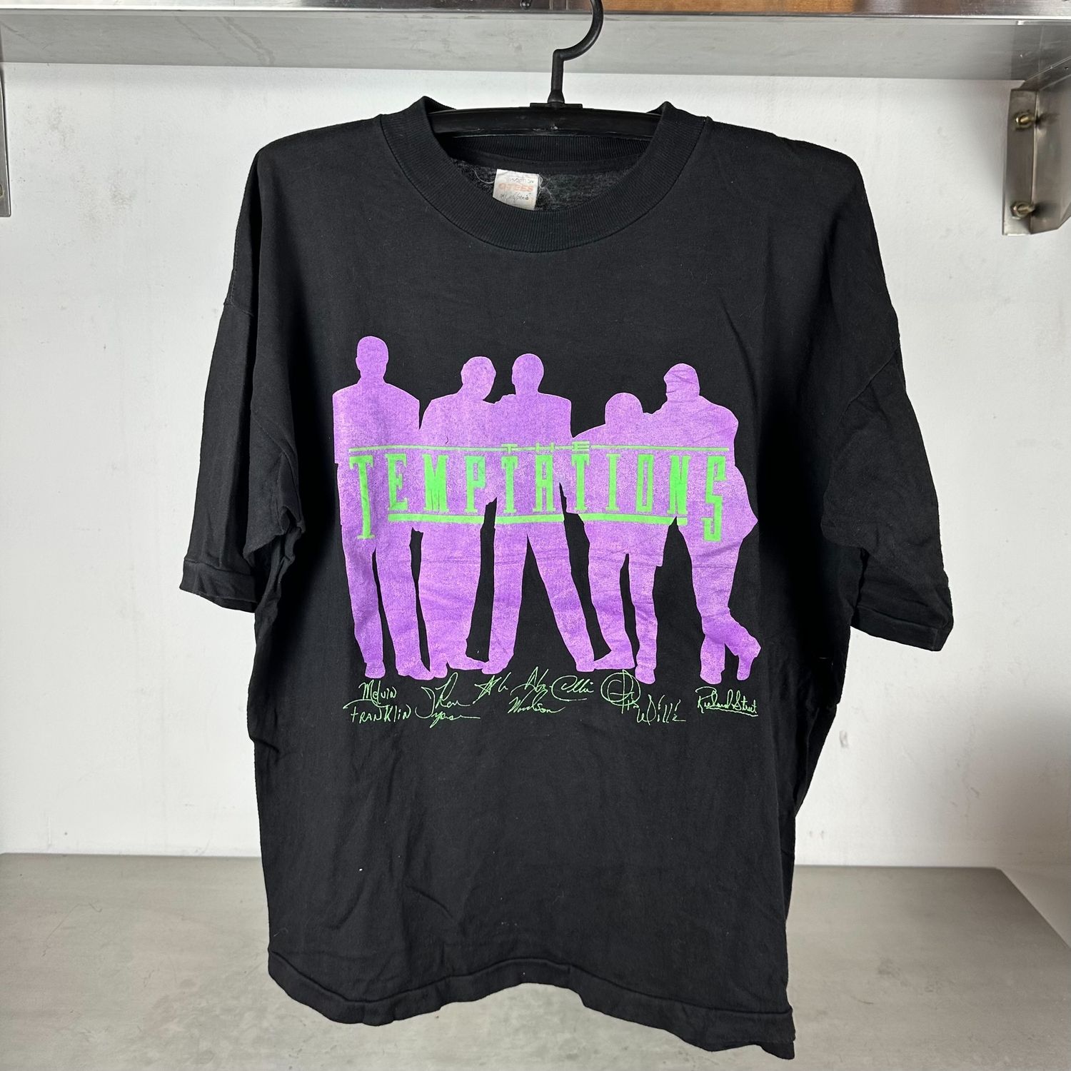 ​Vintage The Temptations R&amp;B Soul Music Group single stitch T-shirt
