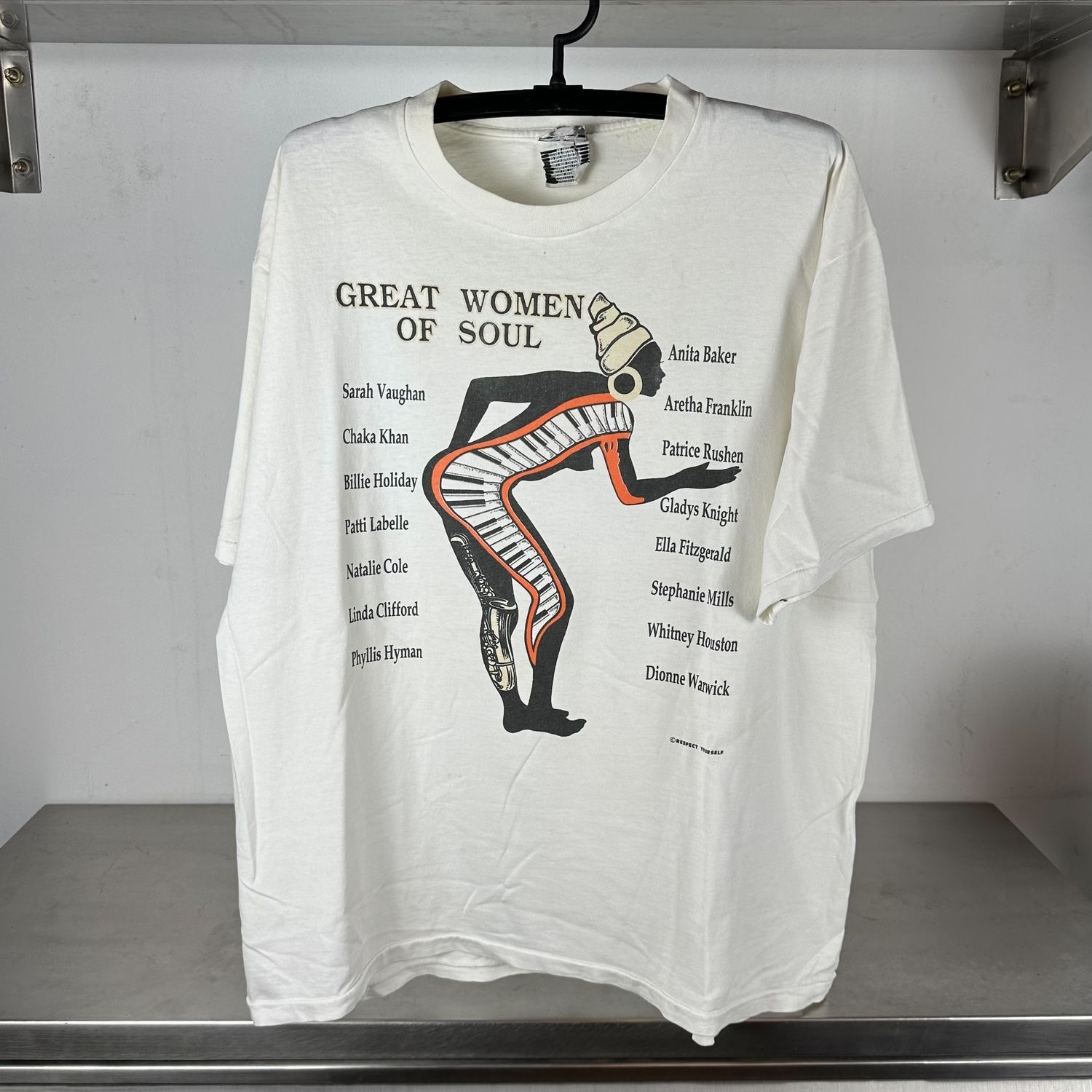90s Great Women of Soul Music Anita Baker, Chaka Khan, Sarah Vaughan, Patti Labelle, Whitney Houston &amp; More single stitch T-shirt