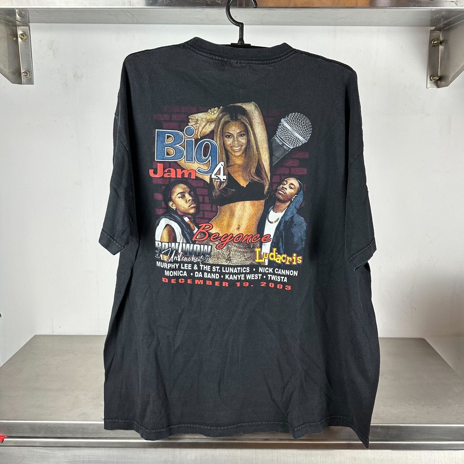 2003 Big Jam 4 Music Festival Beyonce Ludacris Kanye West Promo T-shirt